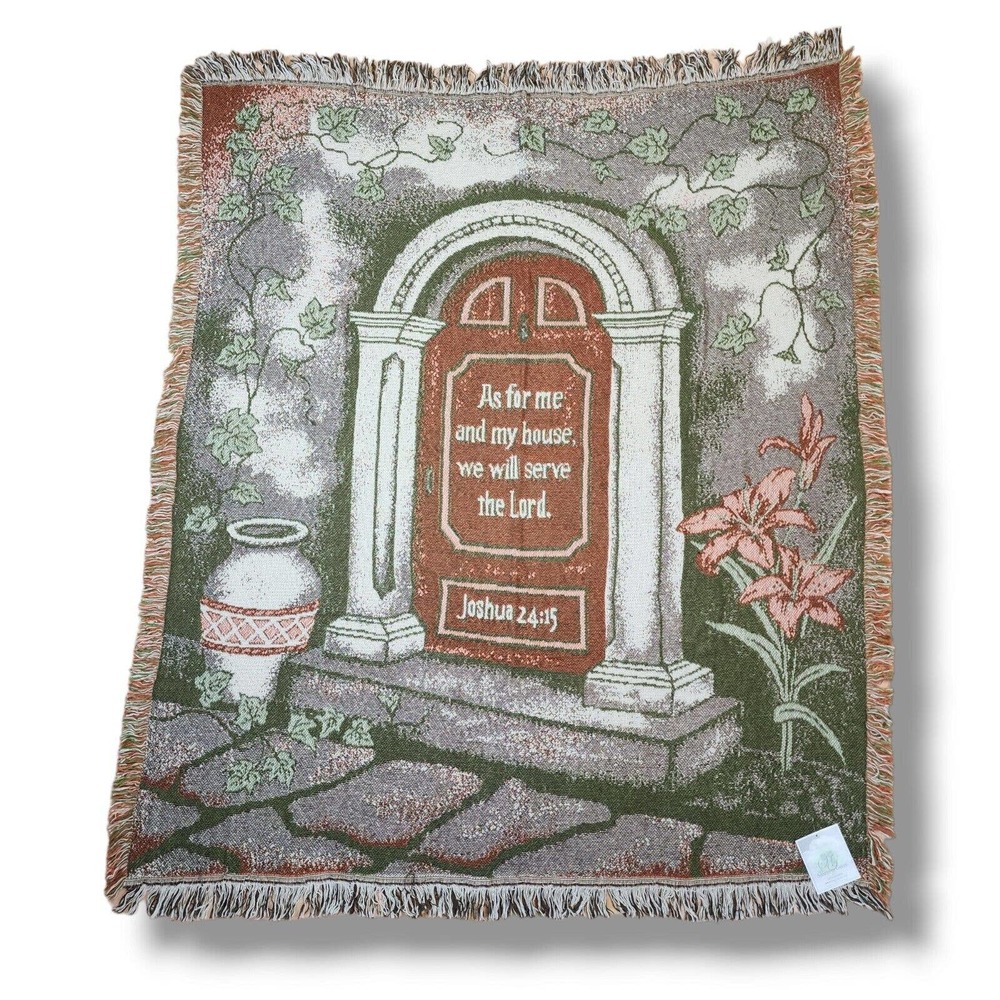 Tapestry Blanket Joshua 24 : 15 As For Me & My House We Will Serve the LORD New